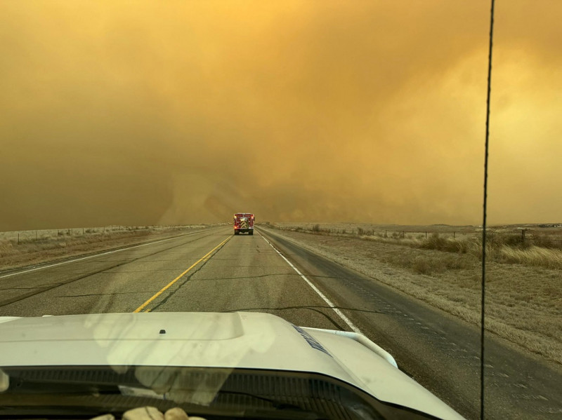 Incêndios florestais devastam parte do Texas