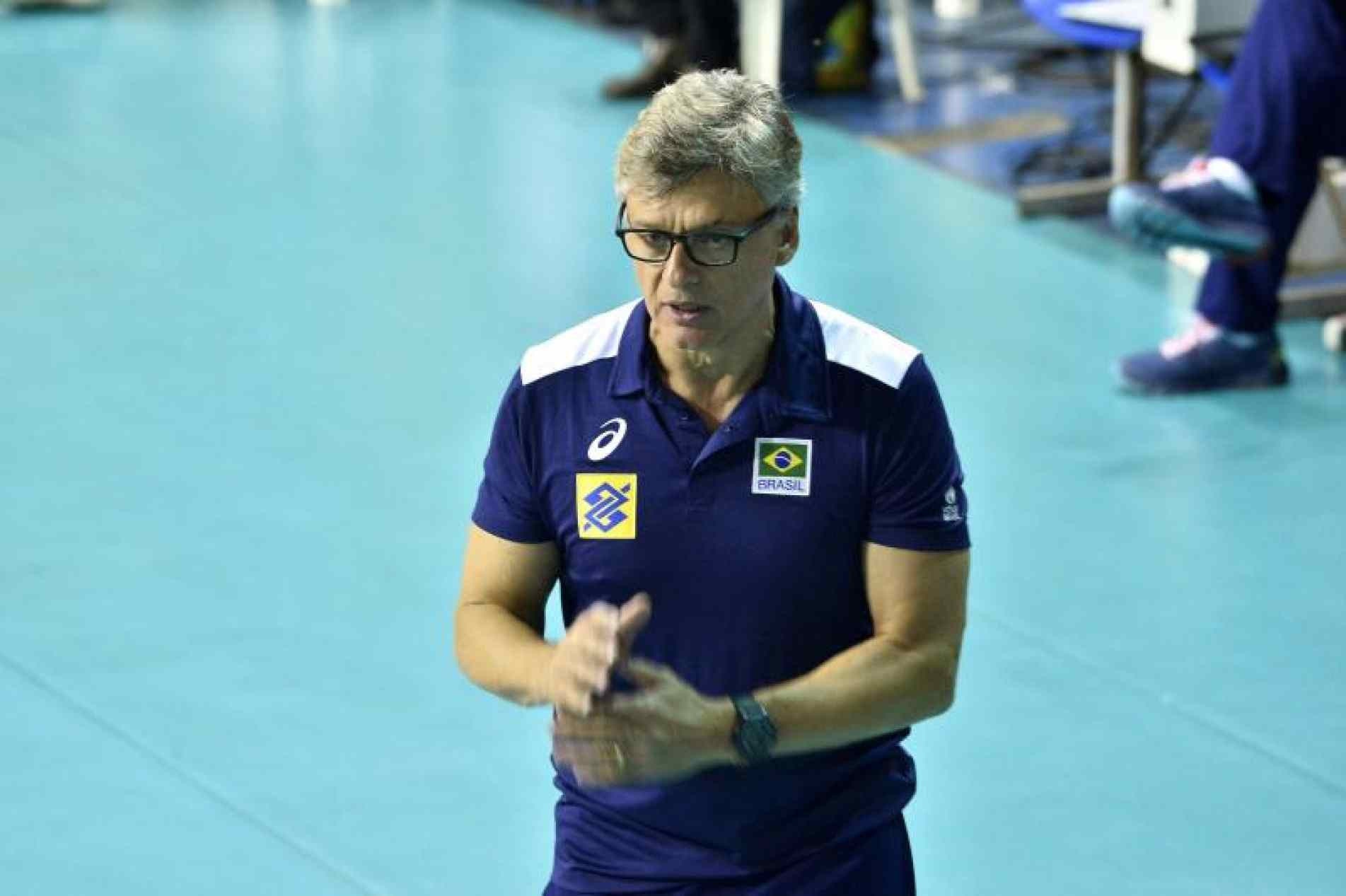 Renan Dal Zotto, técnico da seleção brasileira de vôlei masculino