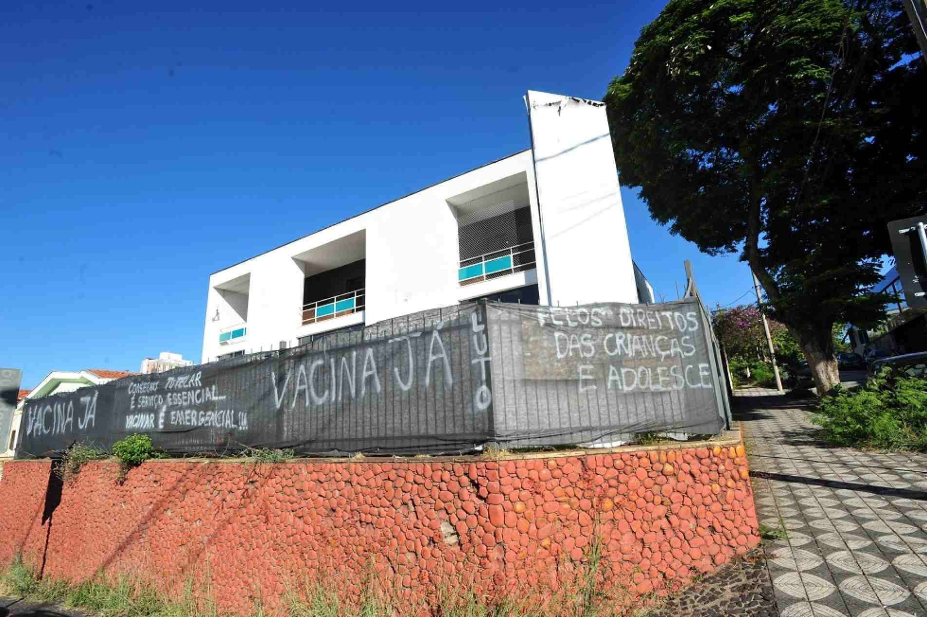 Protesto pela vacinação dos conselheiros tutelares