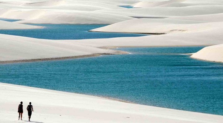 Destinos que proporcionam isolamento e estão com alto índice de imunização, como Lençóis Maranhenses.