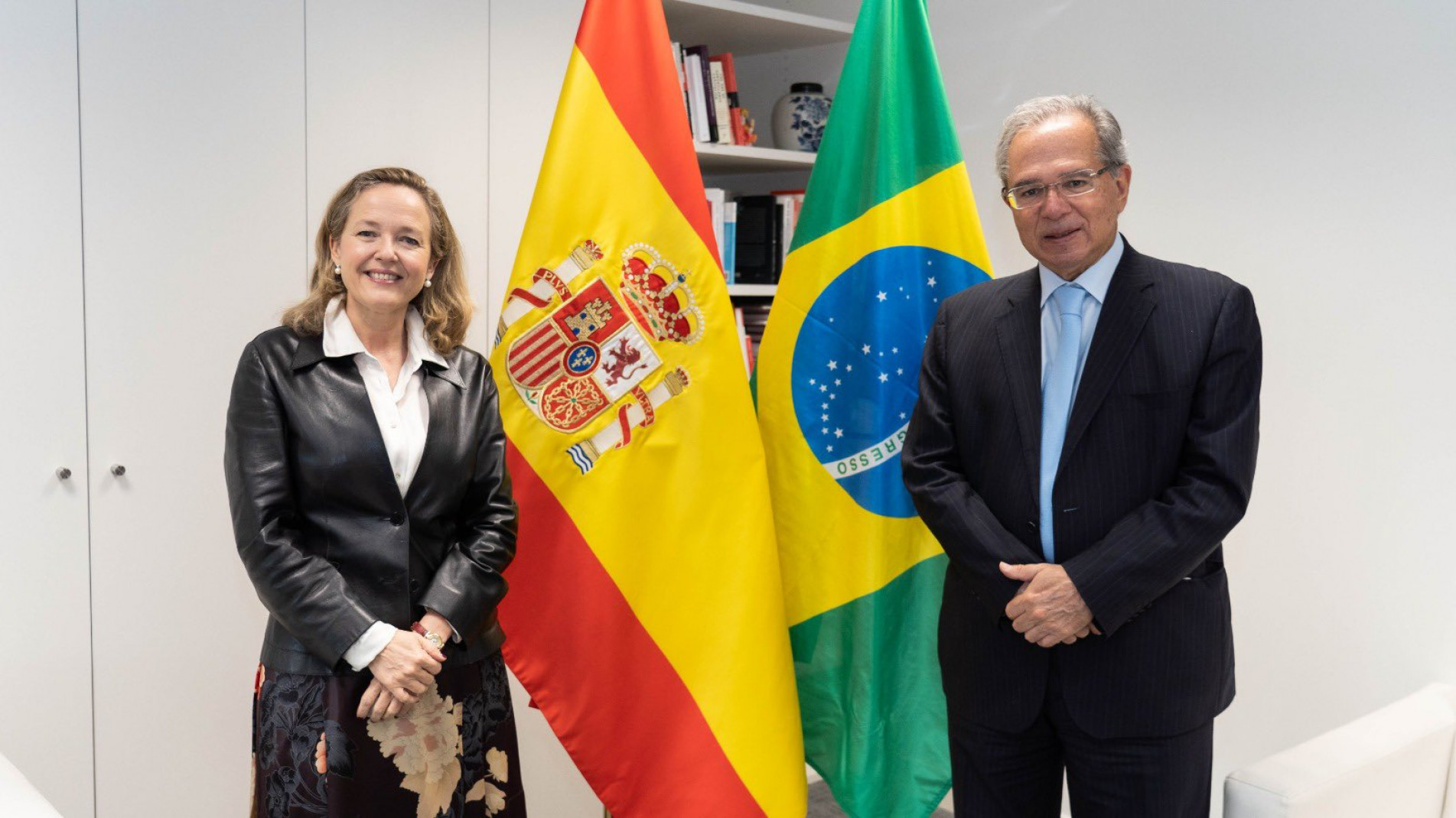 Nadia Calvino e Paulo Guedes