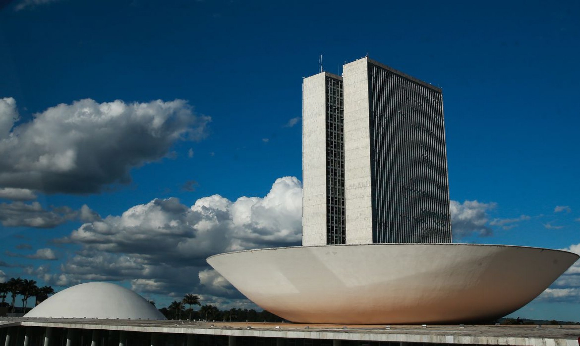  A c..pula menor, voltada para baixo, abriga o Plen..rio do Senado Federal. A c..pula maior, voltada para cima, abriga o Plen..rio da C..mara dos Deputados.
    