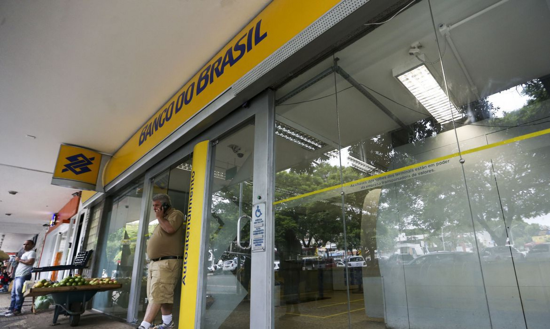 Fachada de Agência do Banco do Brasil.
    