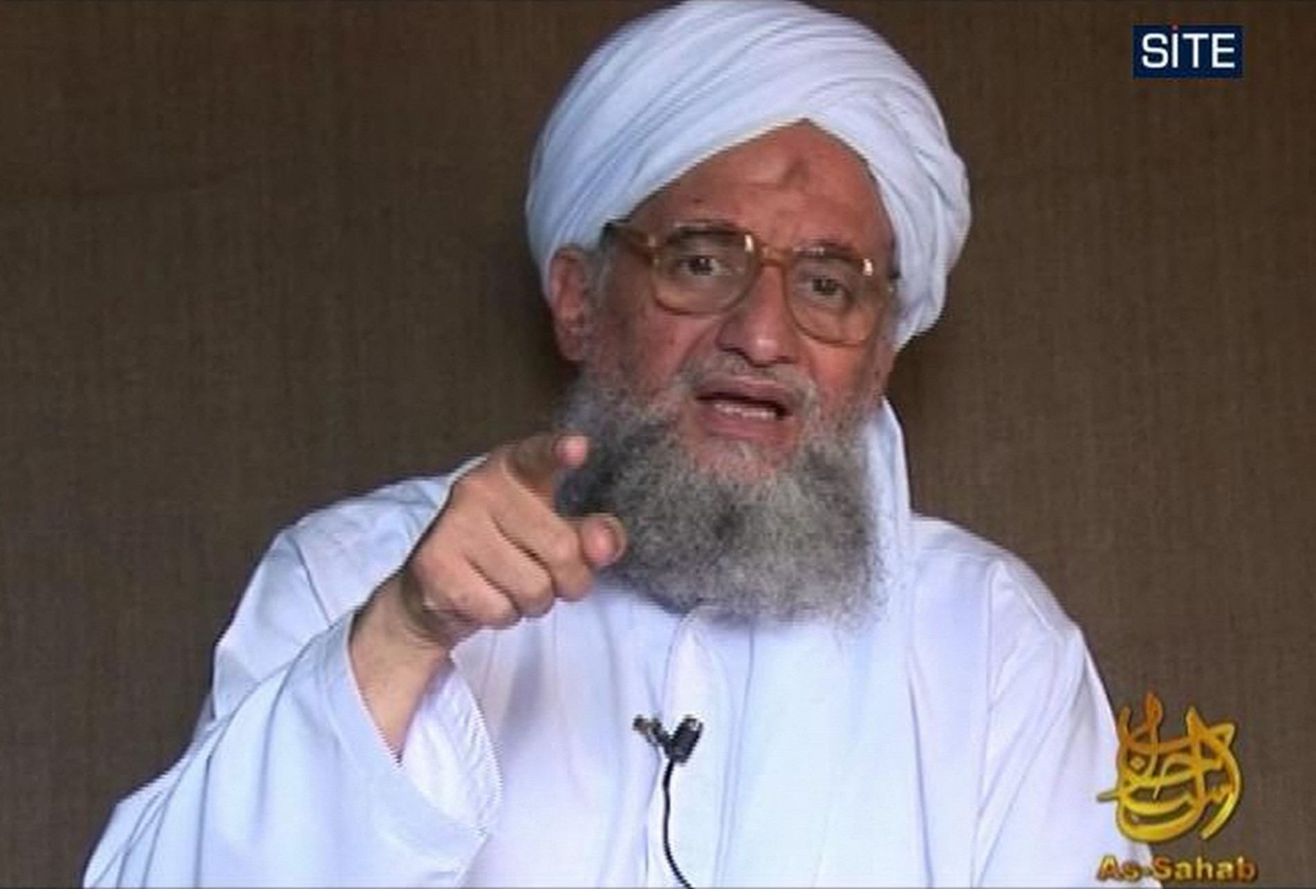 O líder da Al-Qaeda, Ayman al-Zawahiri, em vídeo de 2009