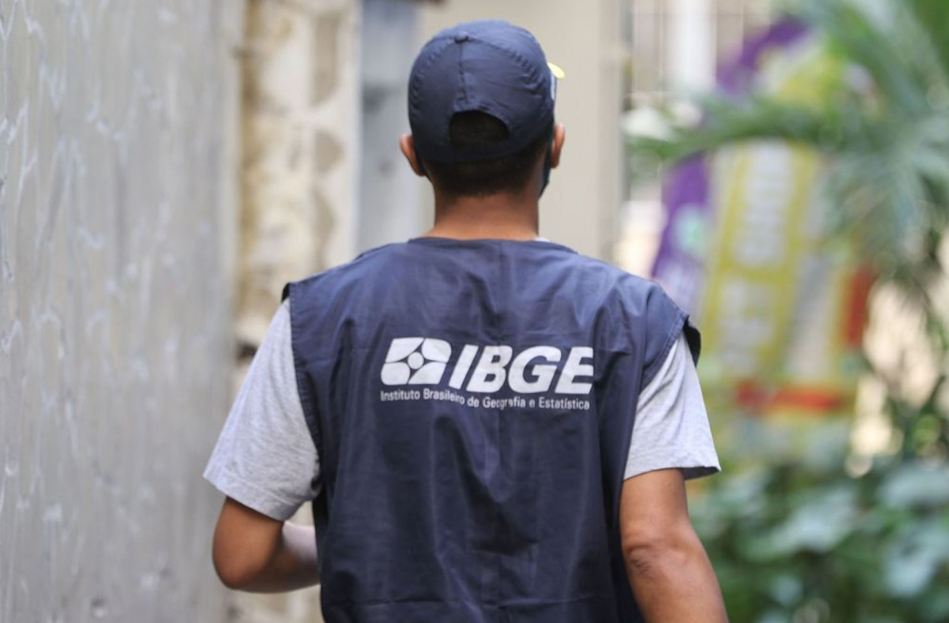 Recenseador do IBGE em ação no Rio