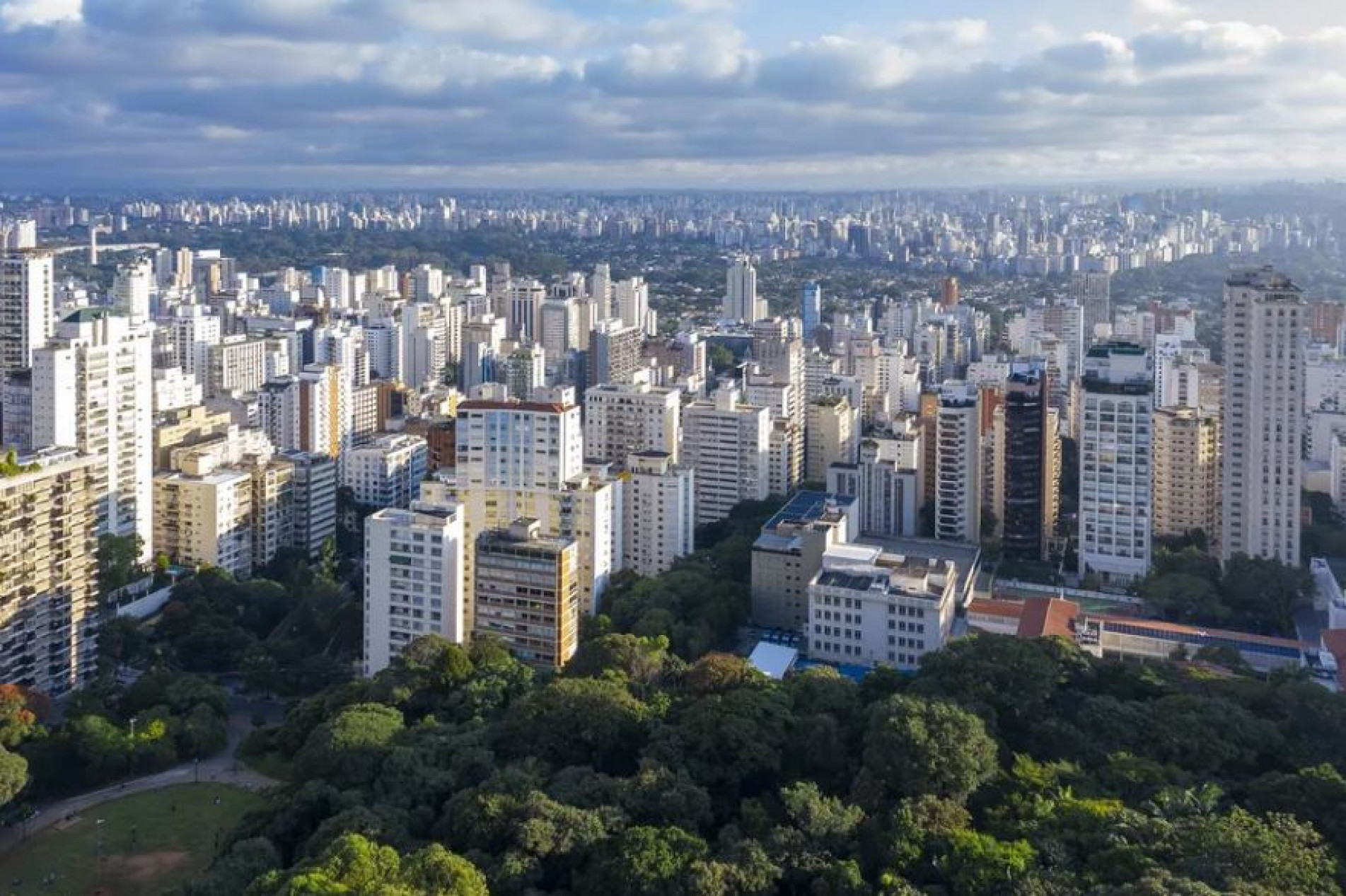 Vista aérea da cidade de São Paulo