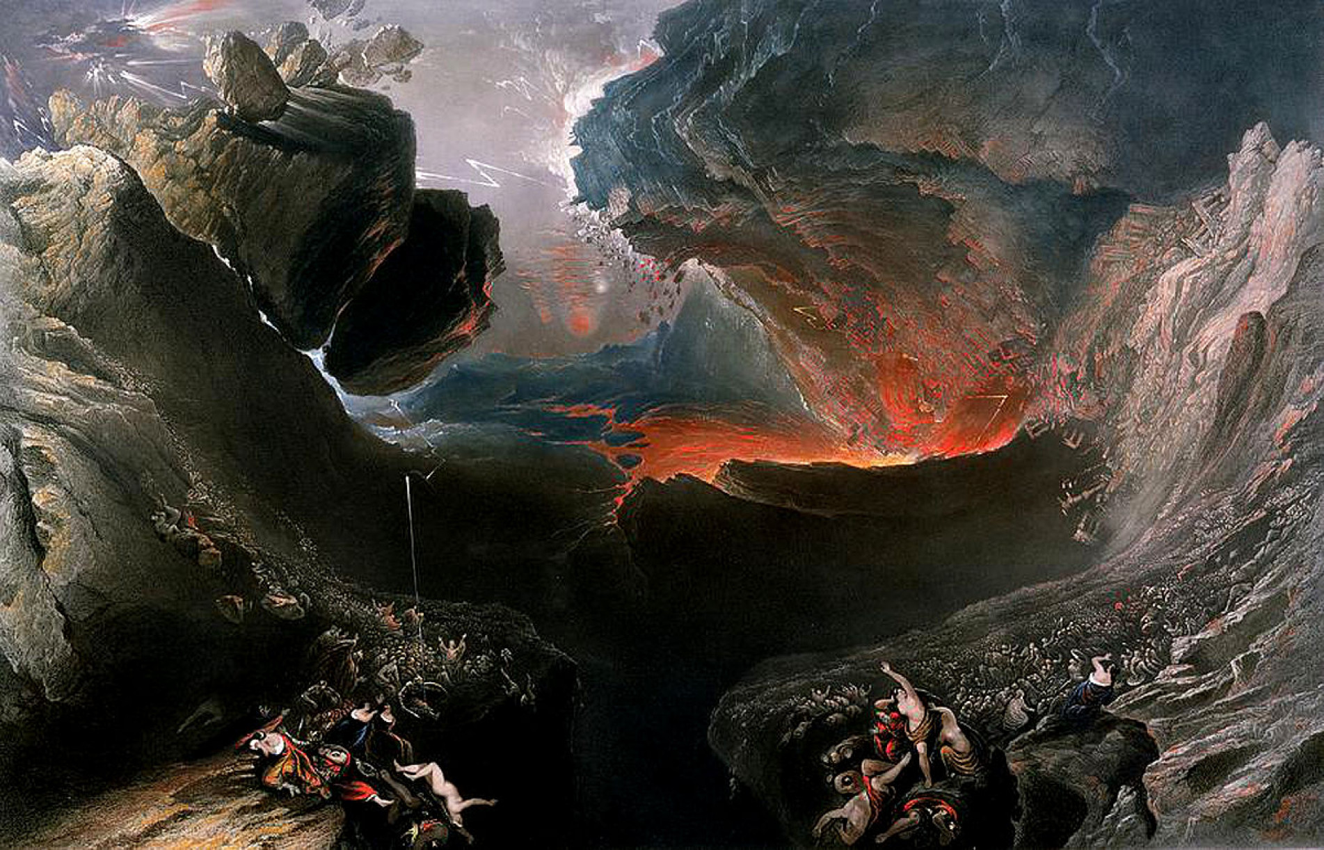 O dia do Juízo Final conforme pintado entre 1851 e 1853 pelo inglês John Martin