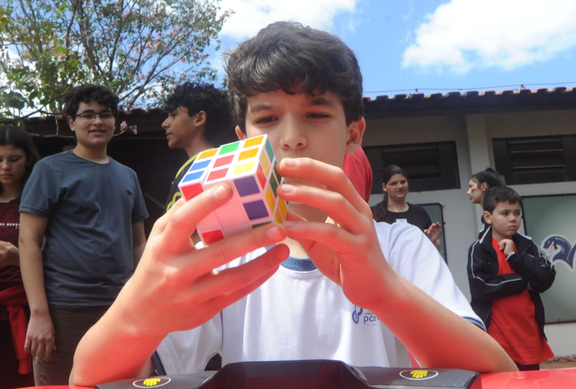 Cubo mágico foi uma das atividades do Interclasses