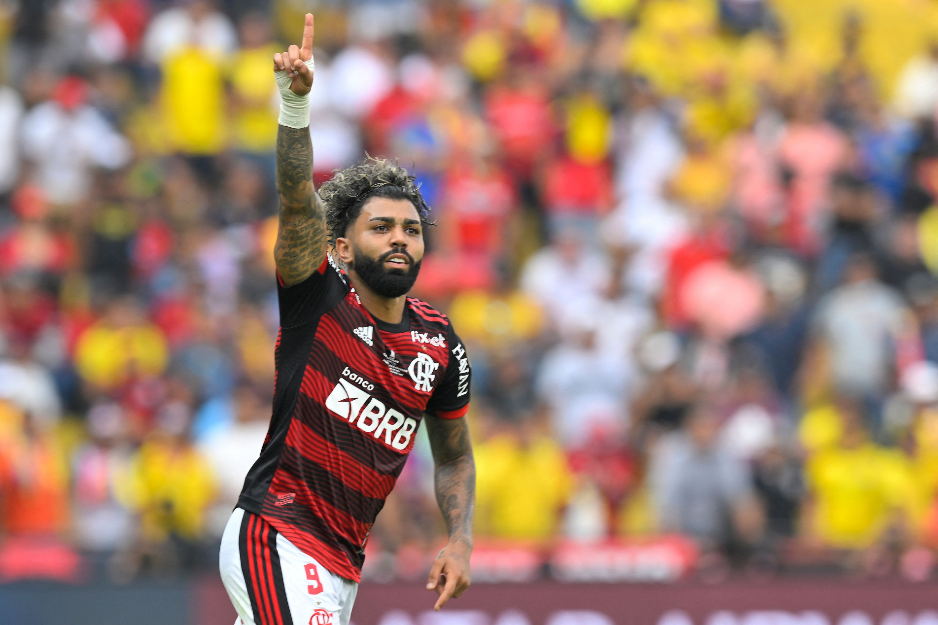 Gabigol marcou seu quarto gol em três finais de Copa Libertadores da América