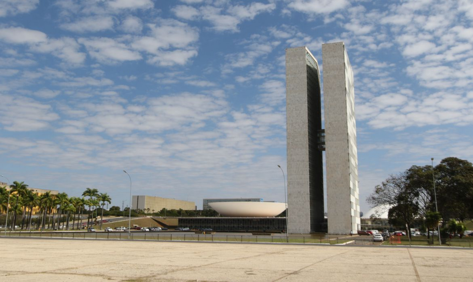 Palácio do Congresso Nacional na Praça dos Três poderes em Brasília