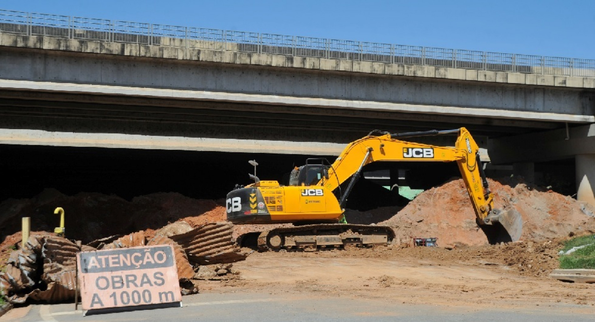 Obras no 'Trevo da Vida' na divisa entre Sorocaba e Votorantim