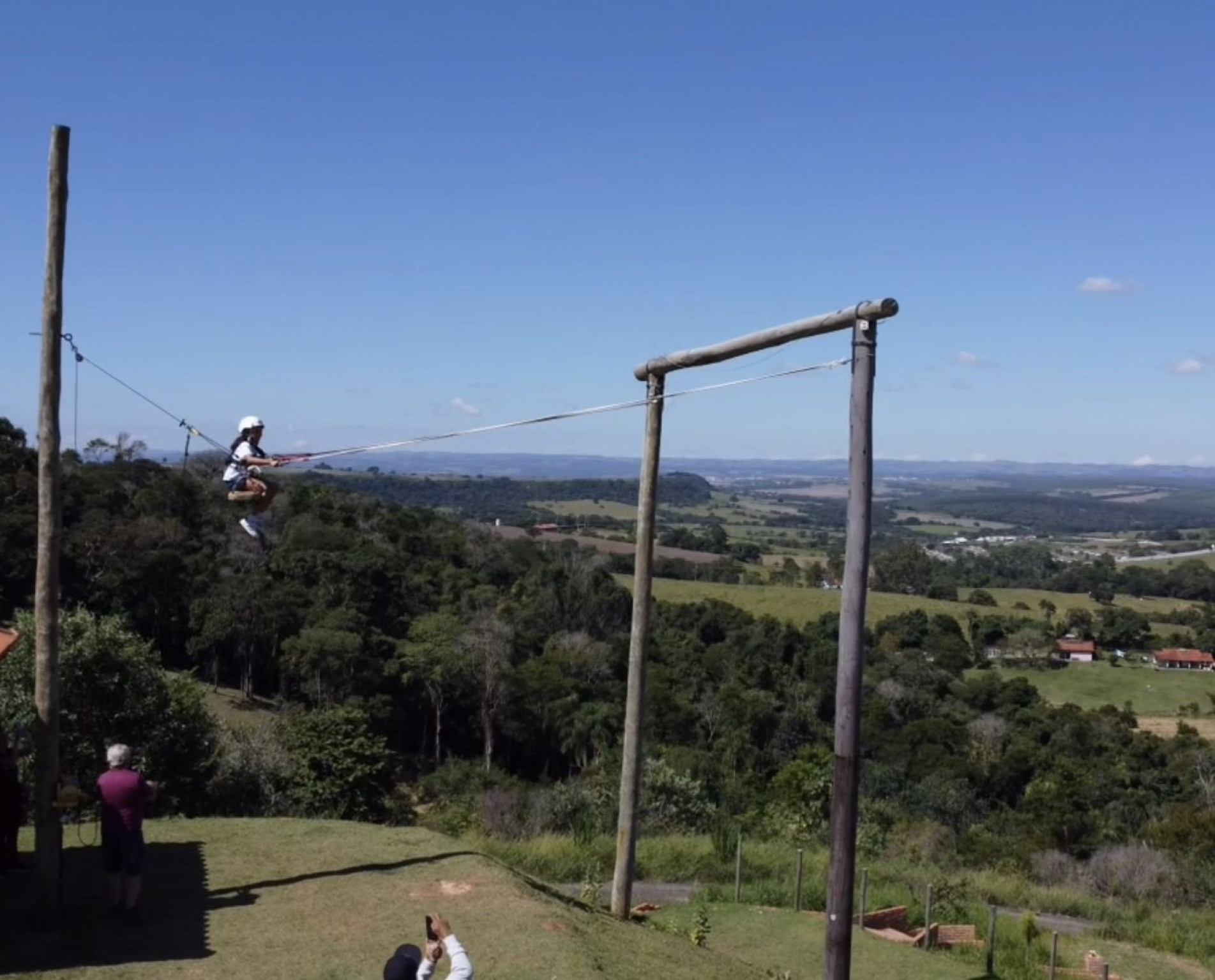 O balanço Dream Swing é o pontapé inicial para uma visita ao Parque do Cajado