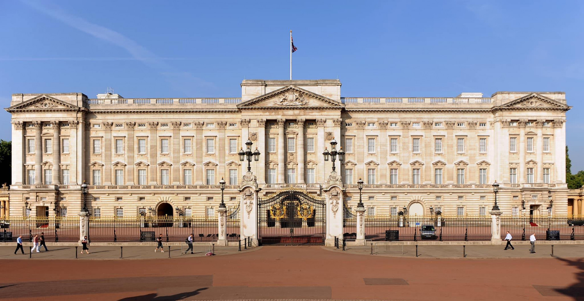 O Palácio de Buckingham é a residência oficial da família real britânica