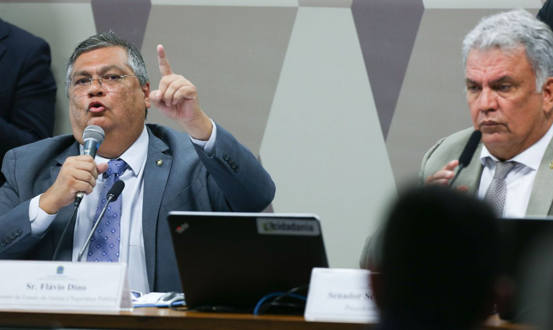 Brasília (DF) 09/05/2023 Ministro da Justiça e Segurança Pública, Flávio Dino, participa de audiência na Comissão de Segurança Pública do Senado. F.oto Lula Marques/ Agência Brasil.