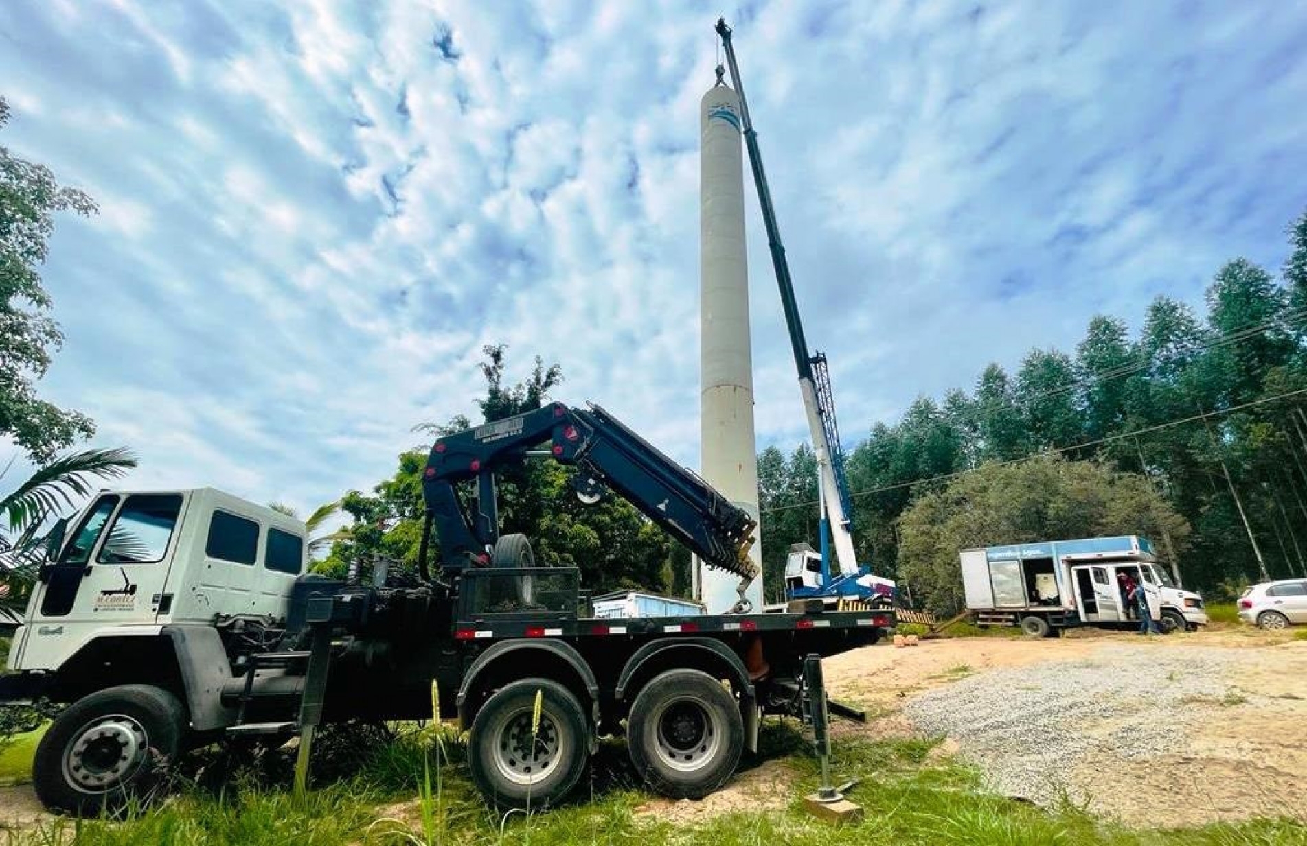 Prefeitura e Saae implantam reservatório para abastecimento de água no bairro Inhayba