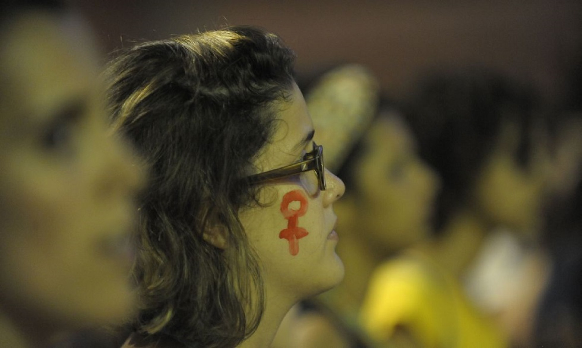 Protesto no Dia Internacional de Combate à Violência contra a Mulher