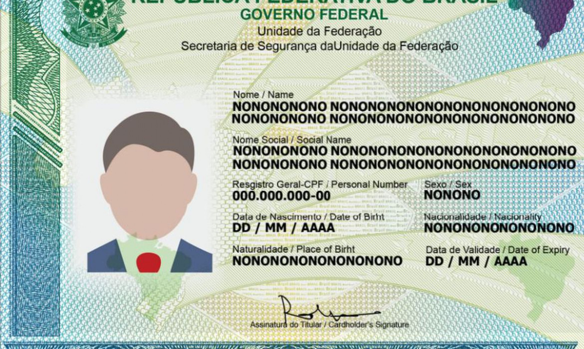 A nova carteira de identidade não terá mais distinção entre nome social e nome do registro civil.