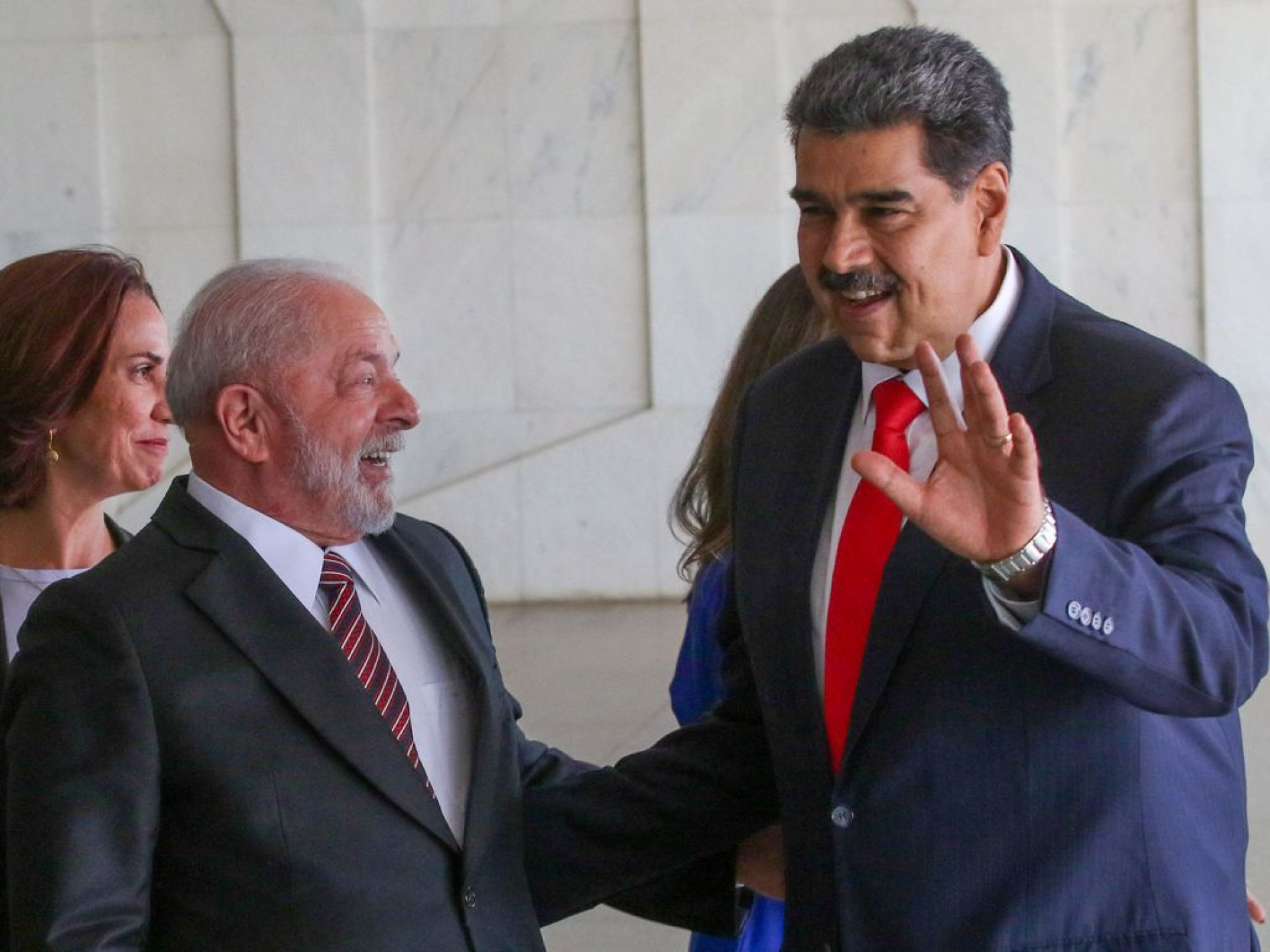 Maduro se encontrou com Lula no Palácio do Planalto