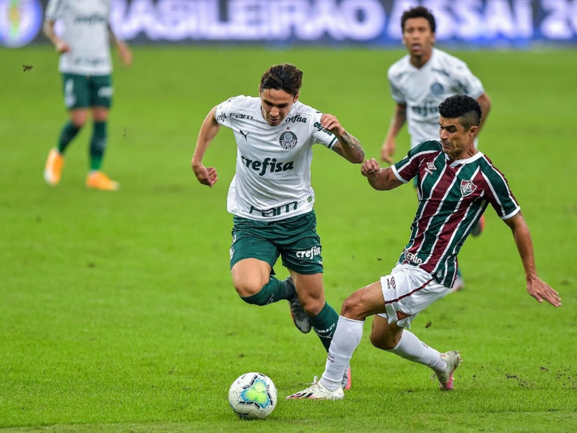 Os lances de mais perigo da equipe de Abel Ferreira foram nos minutos finais do jogo