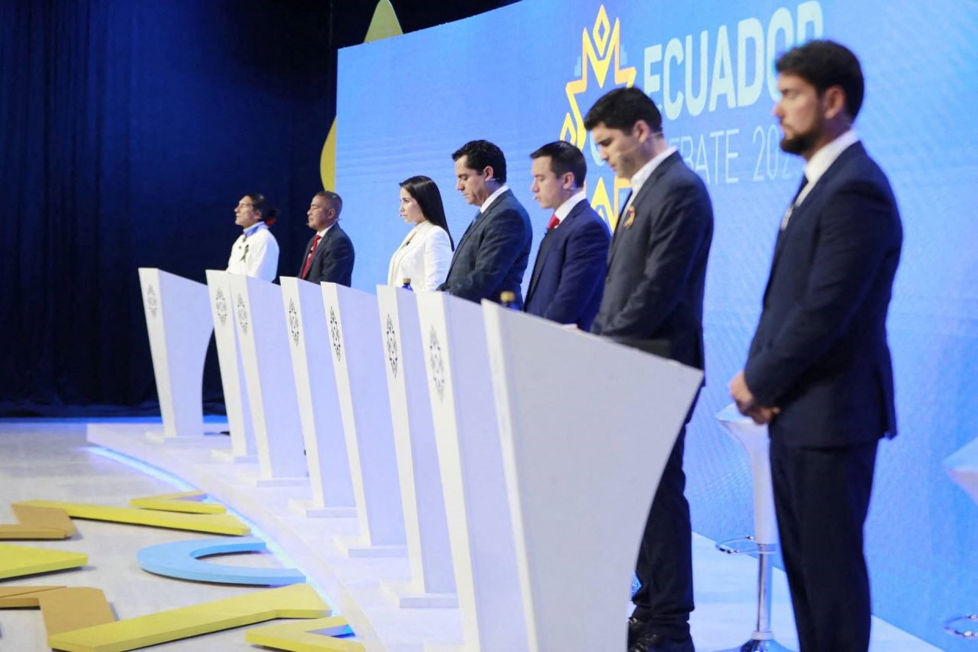 No debate, candidatos usaram coletes à prova de bala