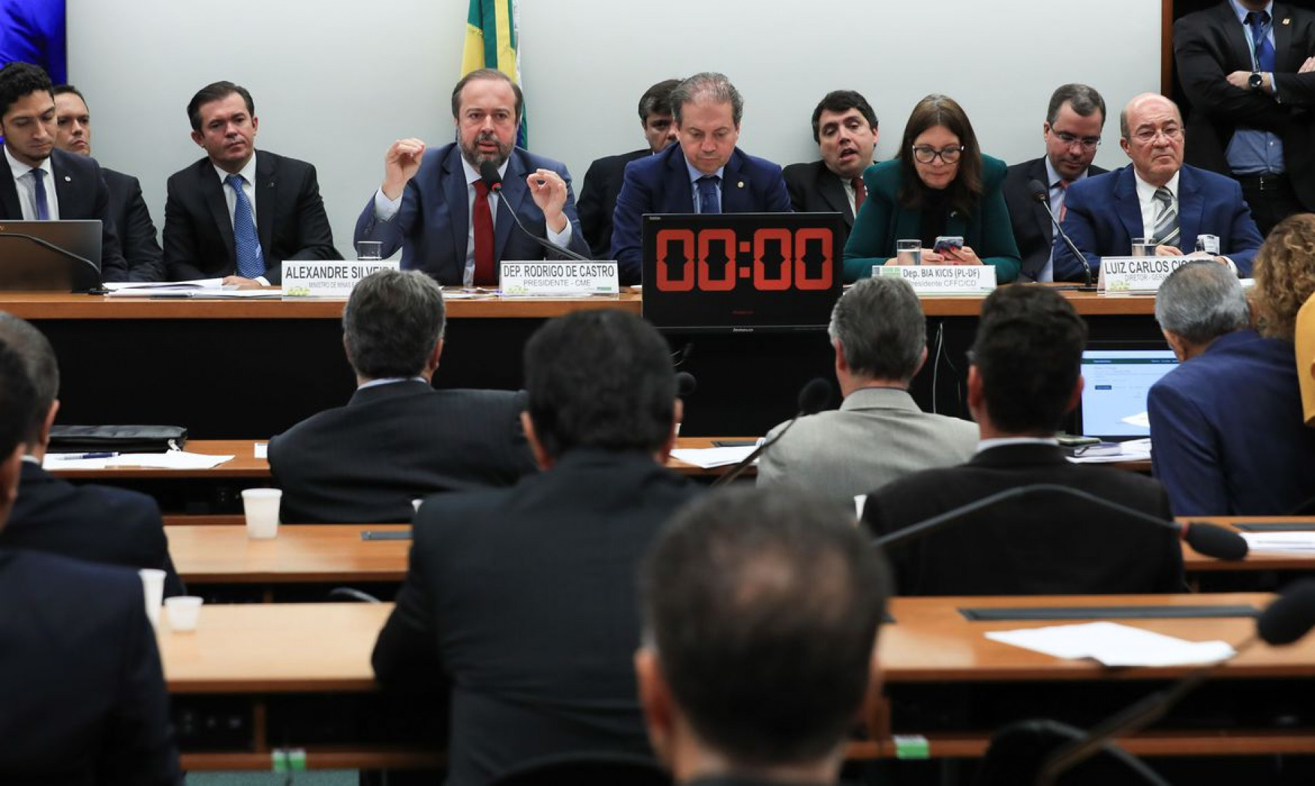 Brasília (DF) 29/08/2023 Ministro de Minas e Energia, Alexandre Silveira, e o diretor-geral do Operador Nacional do Sistema Elétrico (ONS), Luiz Carlos Ciocchi, participam de audiência conjunta  das comissões de Fiscalização Financeira e Controle; e de Minas e Energia. Foto Lula Marques/ Agência Brasil