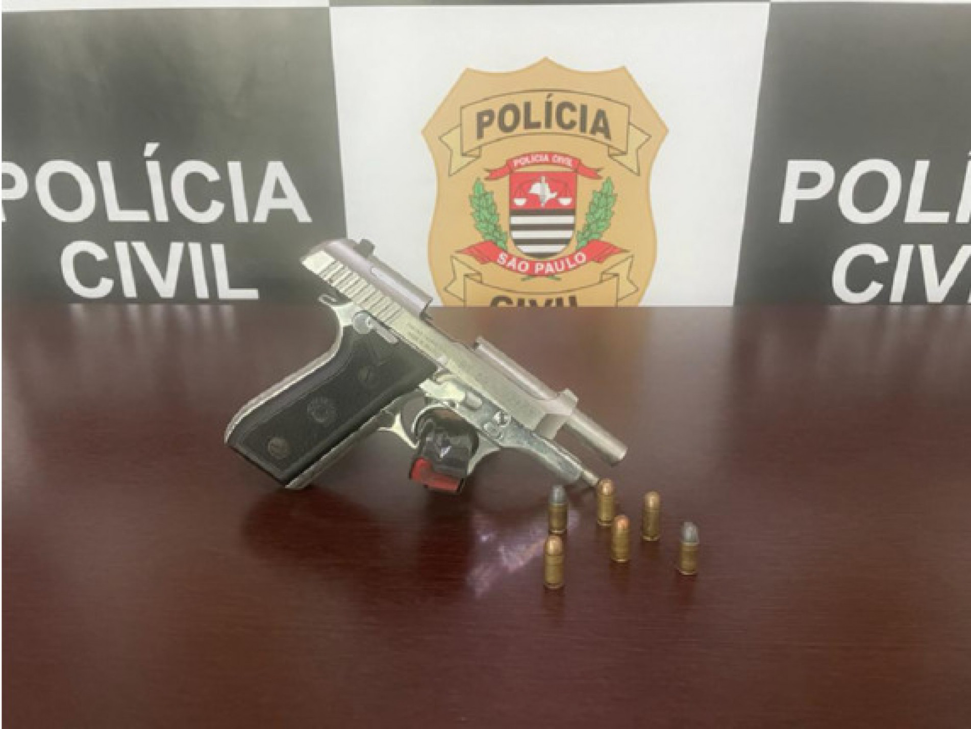 Arma utilizada no crime foi apreendida