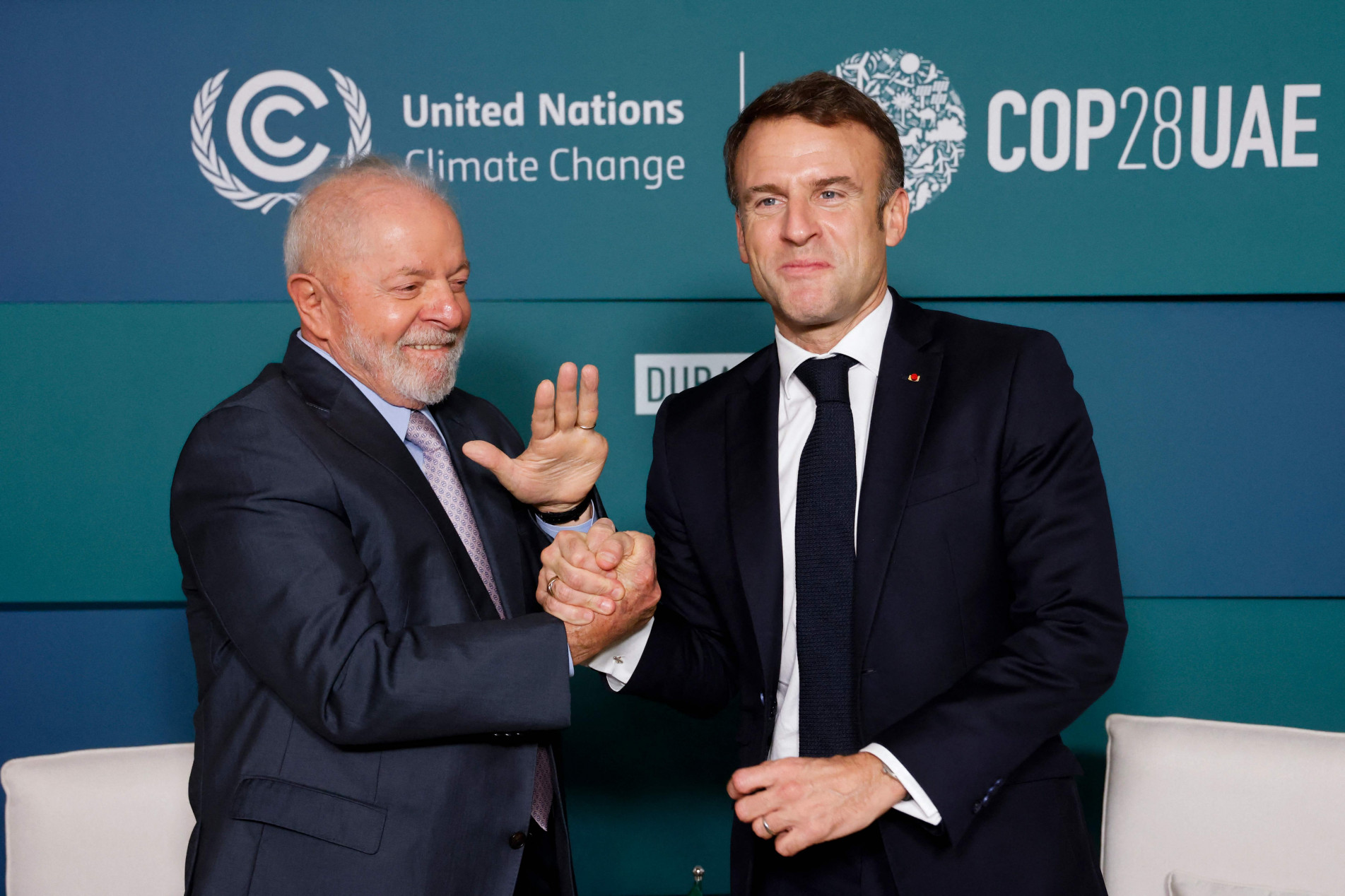 Presidentes Lula e Macron se encontraram na COP28