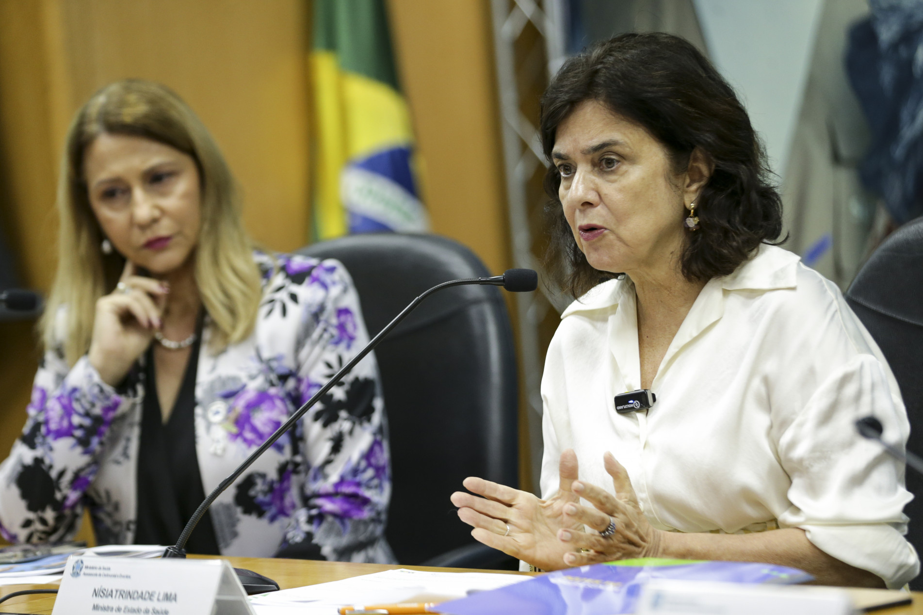 A secretária Ethel Maciel e a ministra Nísia Trindade