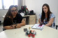 Adriana Públio e Mariângela Gallo, do Cerem, reforçam a importância da prevenção contra a violência doméstica - FÁBIO ROGÉRIO (1/12/2023)