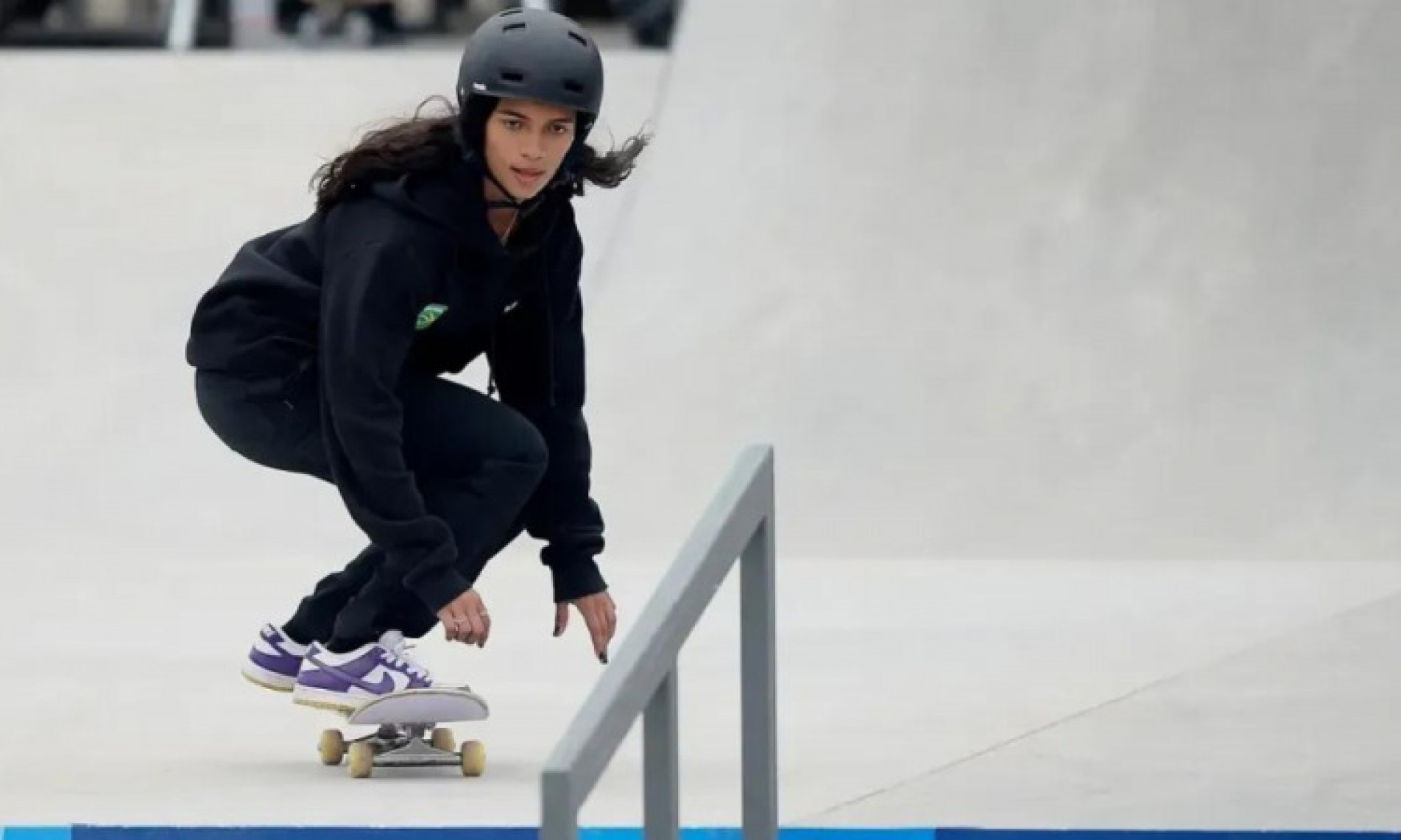  Rayssa Leal estreou bem no Mundial de Skate Street e avançou às semifinais com a segunda colocação geral