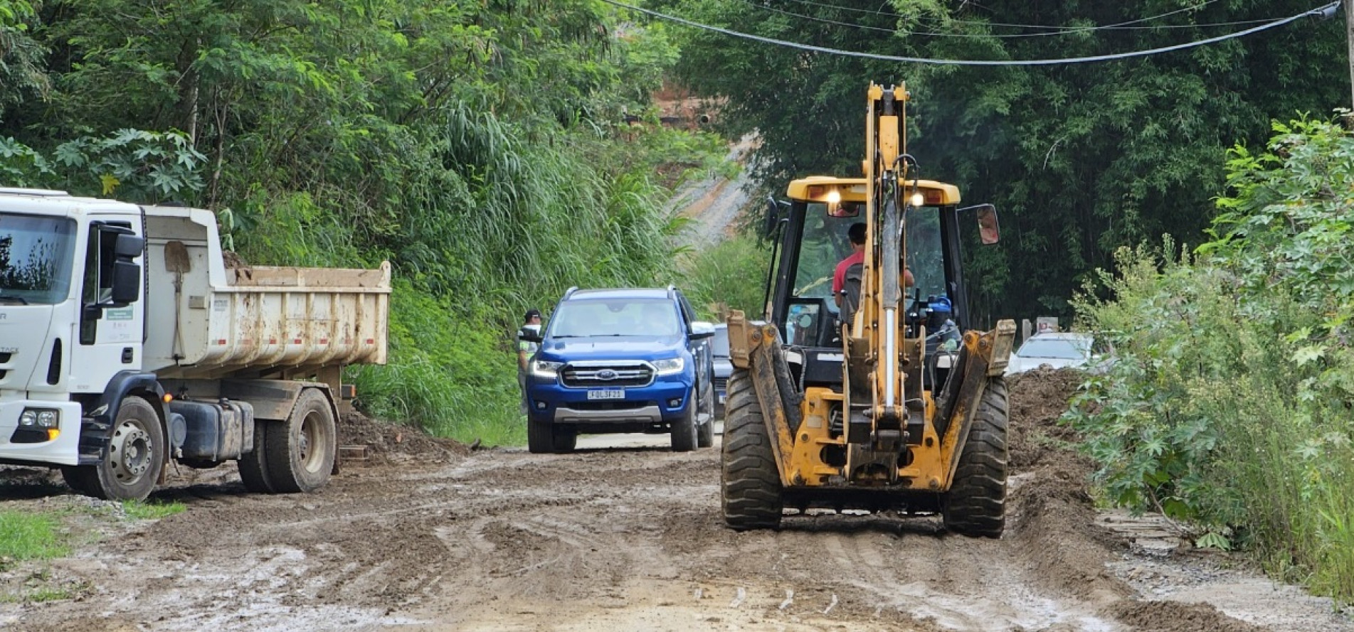 Estradas de terra na zona rural de Piedade foram bastante danificadas