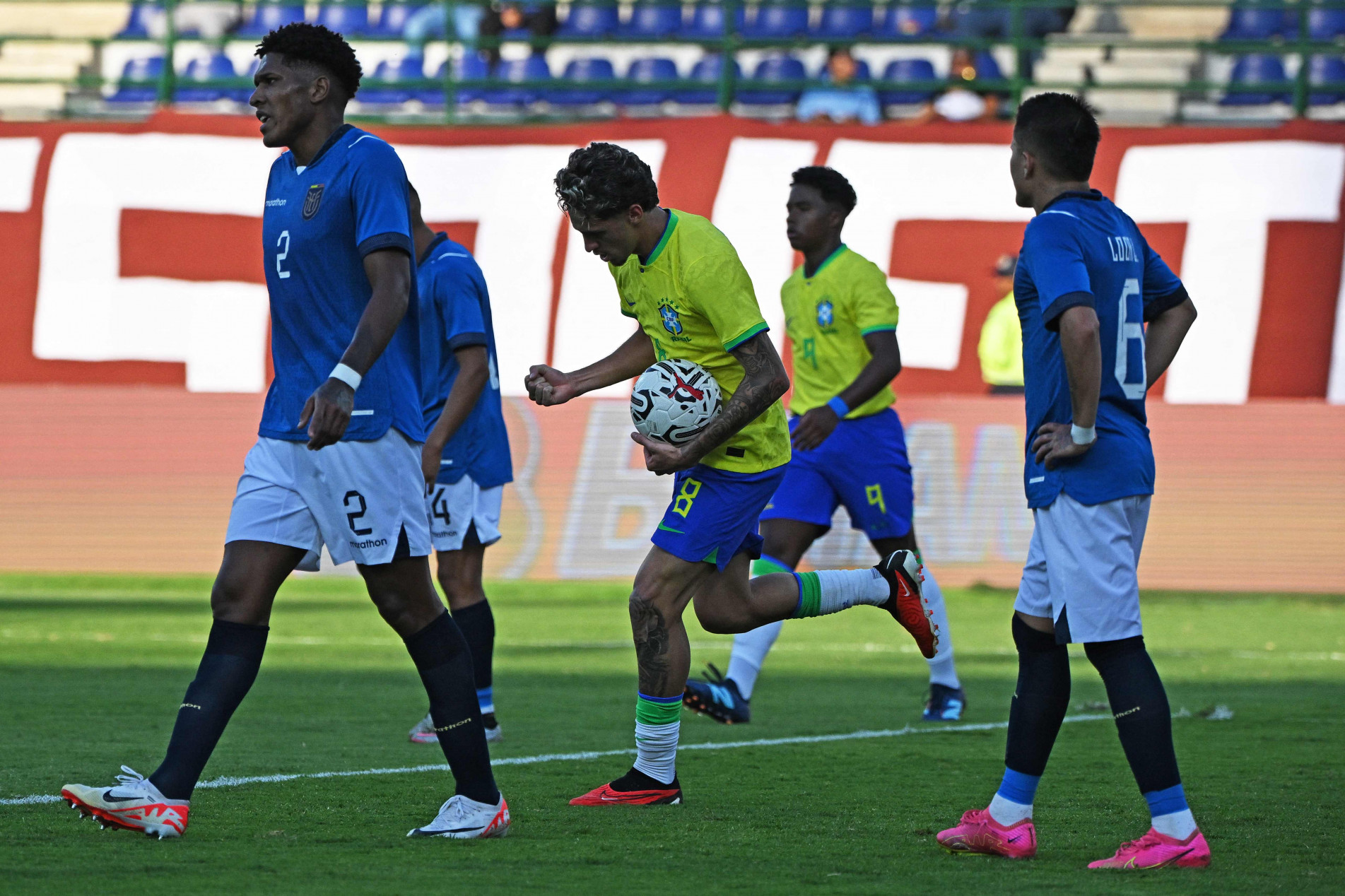 Marlon Gomes marcou o gol que iniciou a reação brasileira