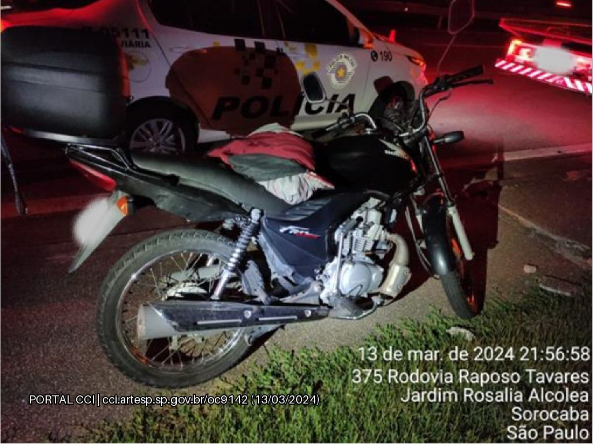 Motociclista foi socorrido, mas não resistiu aos ferimentos