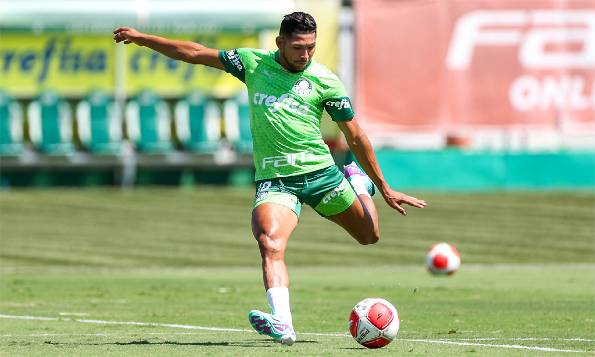 O atacante Rony foi o autor do gol do Verdão contra o Botafogo-SP no último sábado (09)