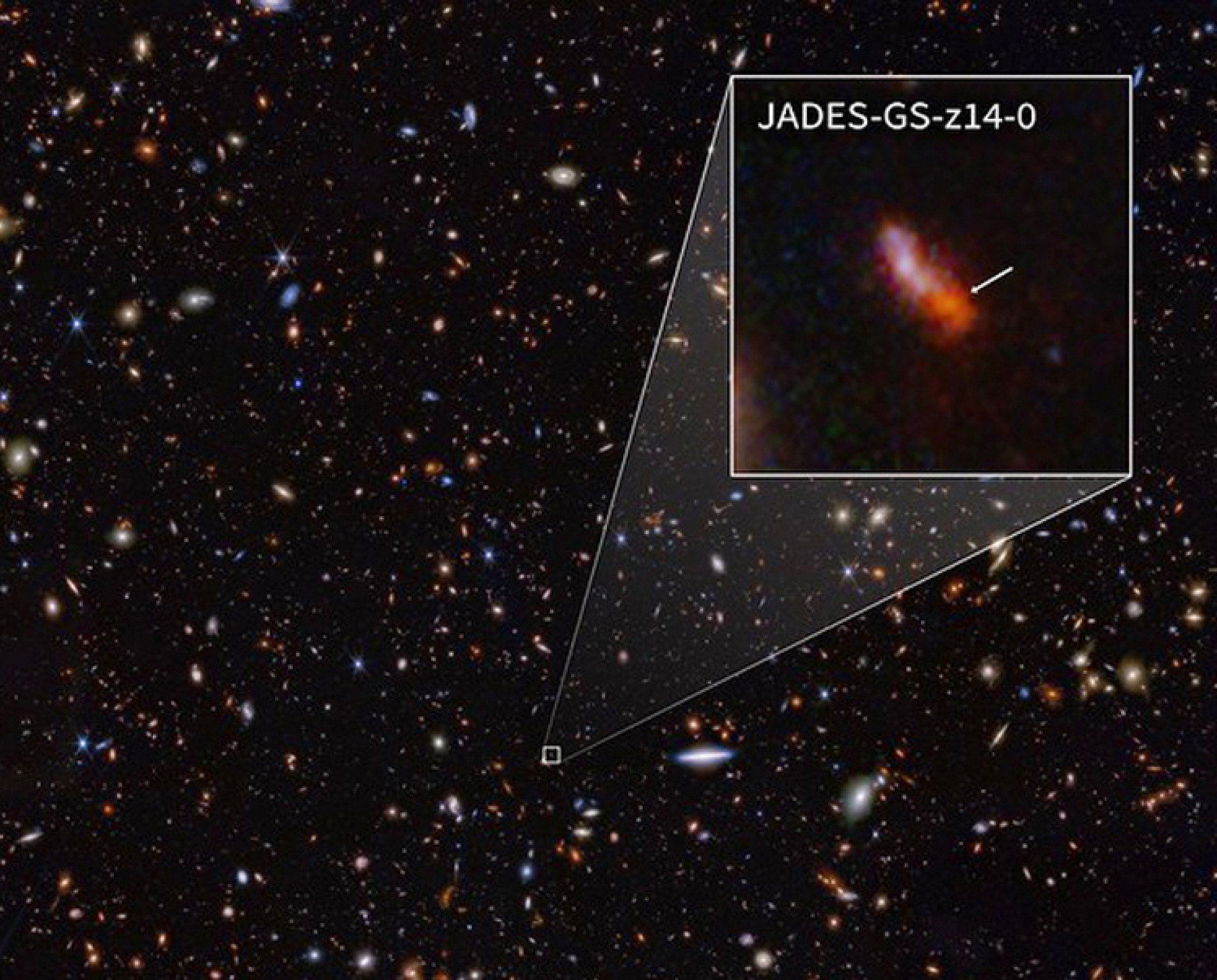 Telescópio Espacial James Webb registrou galáxia que existiu 290 milhões de anos após o Big Bang