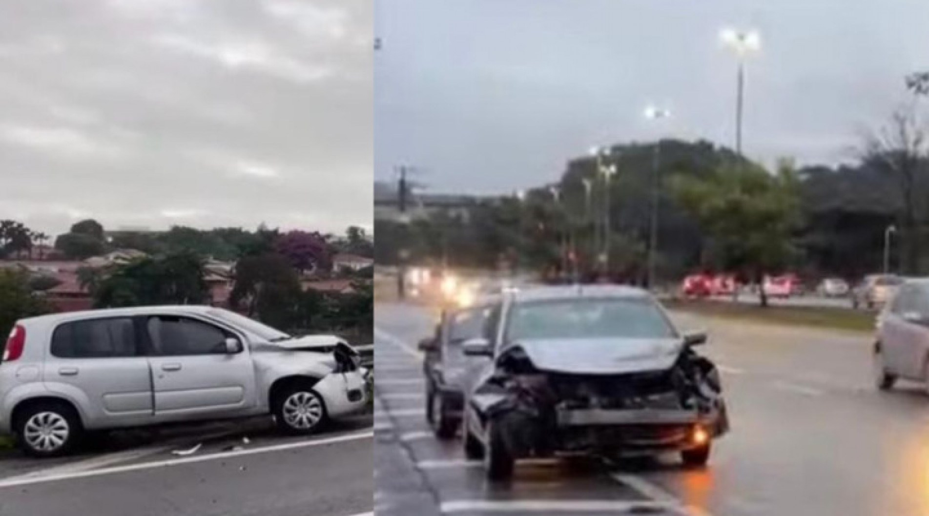 A pista molhada reduz a aderência dos pneus ao asfalto e aumenta o risco de aquaplanagem