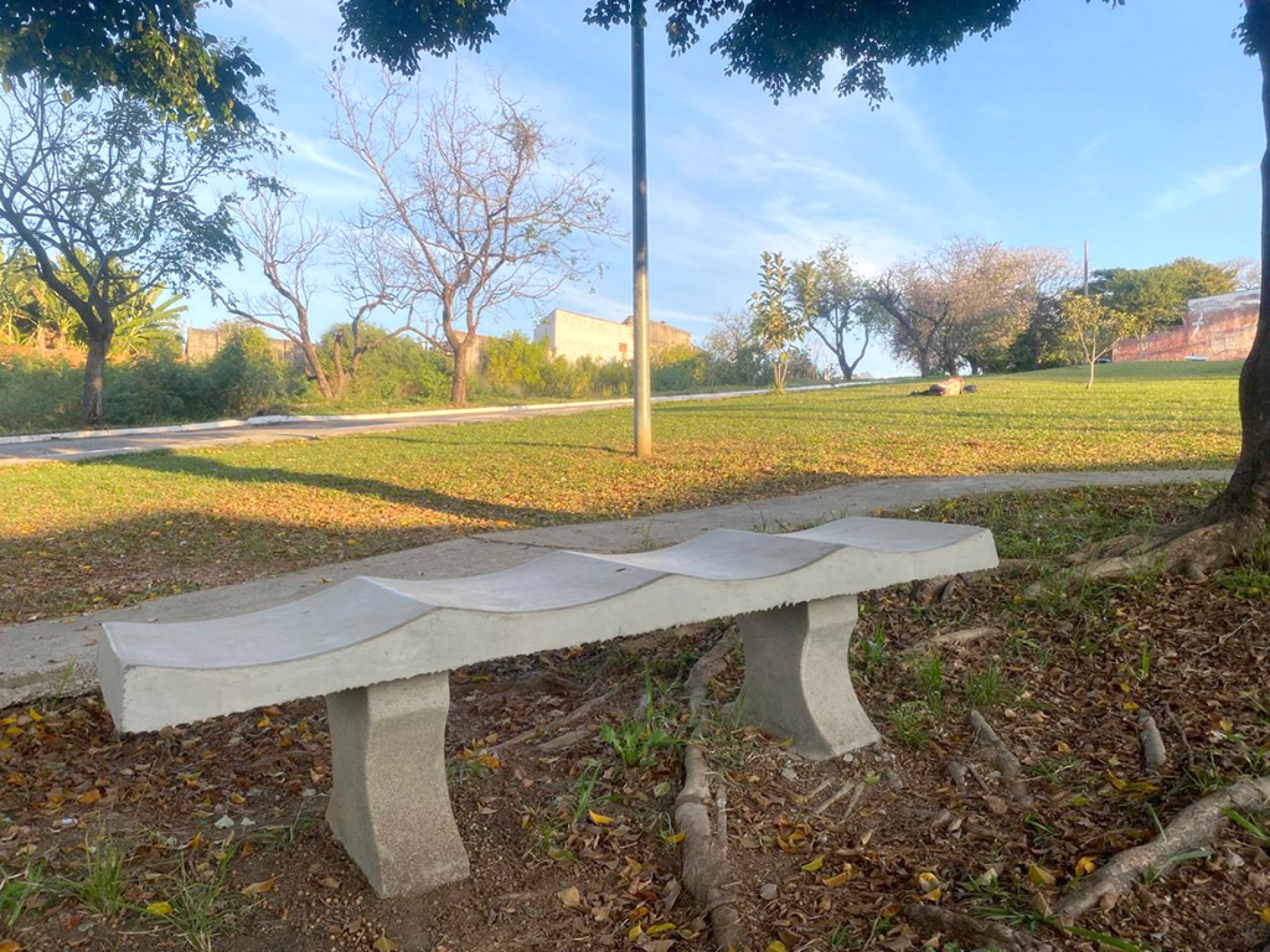 A praça Guerino Pietro Bom foi revitalizada pela iniciativa do cidadão Luiz Feitosa
