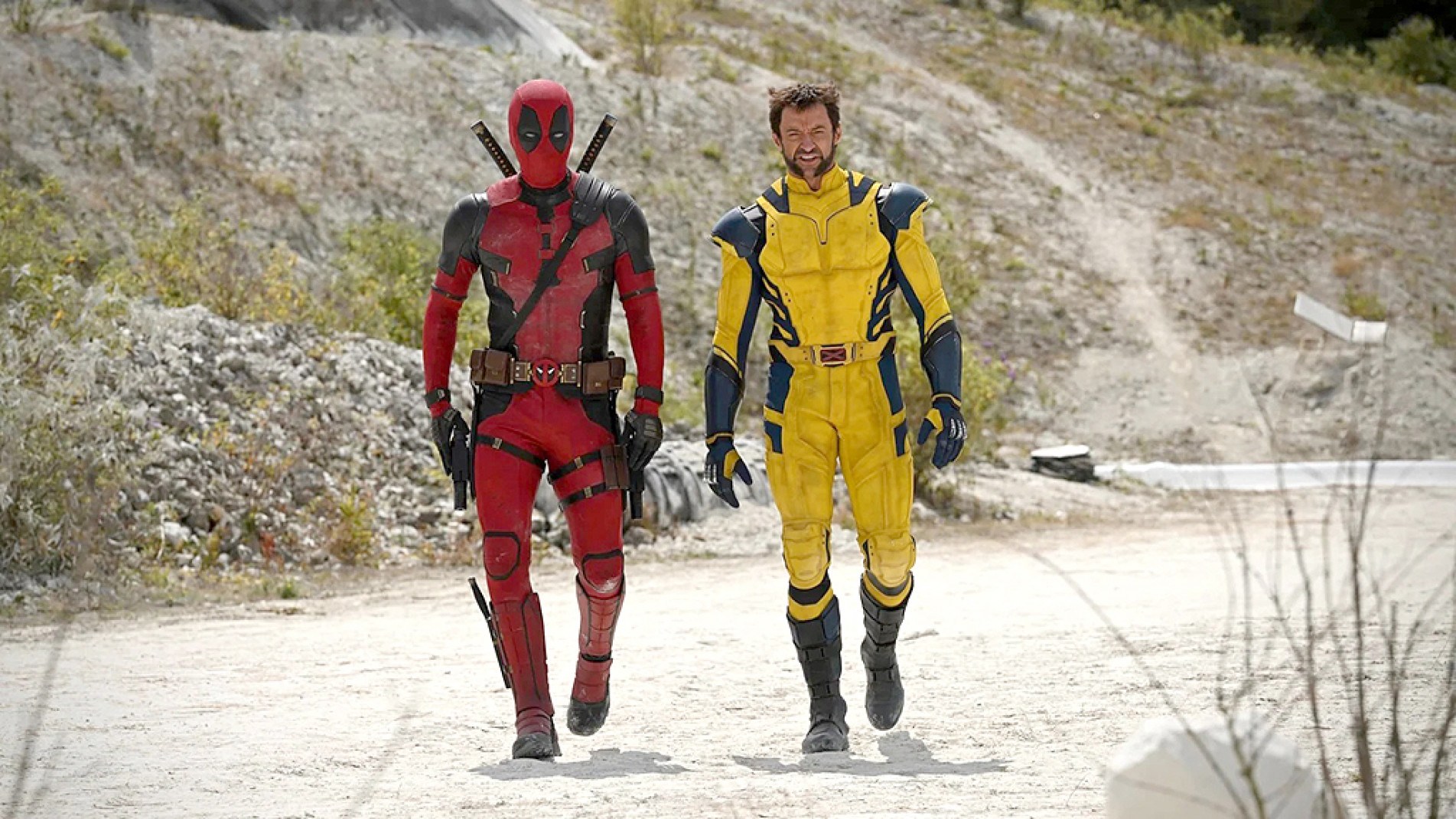 Ryan Reynolds e Hugh Jackman voltam a dividir cena como Deadpool e Wolverine, respectivamente