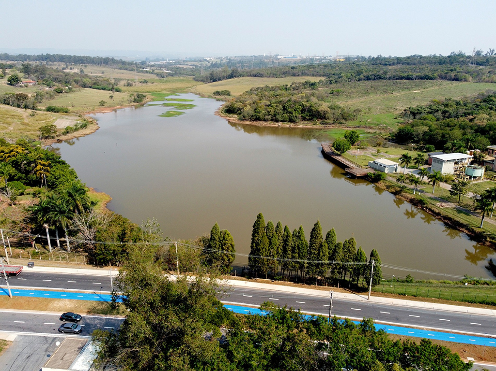 A represa do Ferraz (foto) e a represa do Ipaneminha operam com 90% de sua capacidade total
