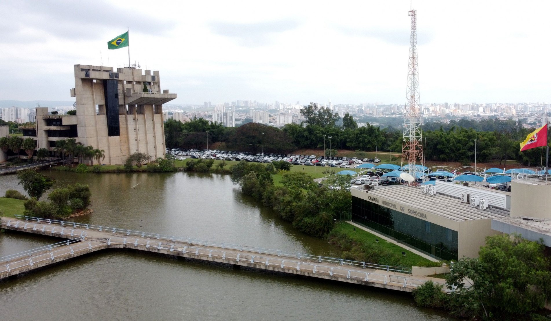 A Câmara de Sorocaba fica ao lado do Paço Municipal