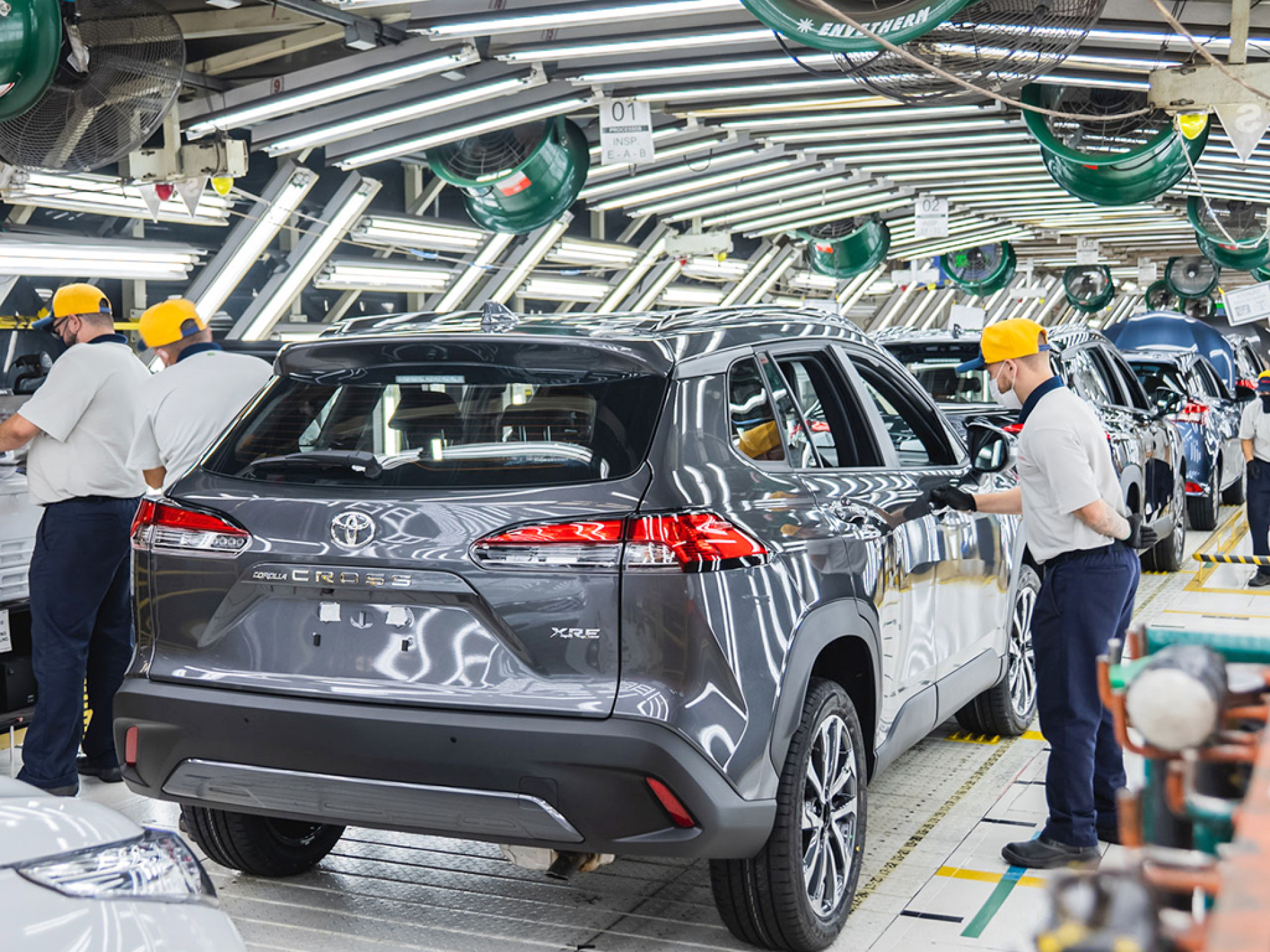 Modelo Corolla Cross híbrido é produzido pela Toyota em Sorocaba desde 2021 
